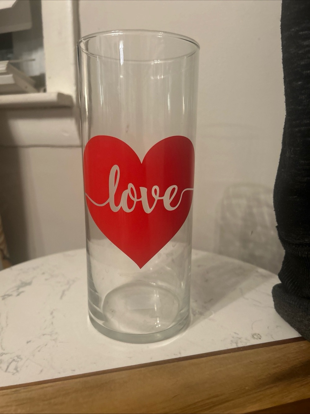 Free with bundle purchase Love Red Heart Vase Decoration D 3.4” X 8.5”